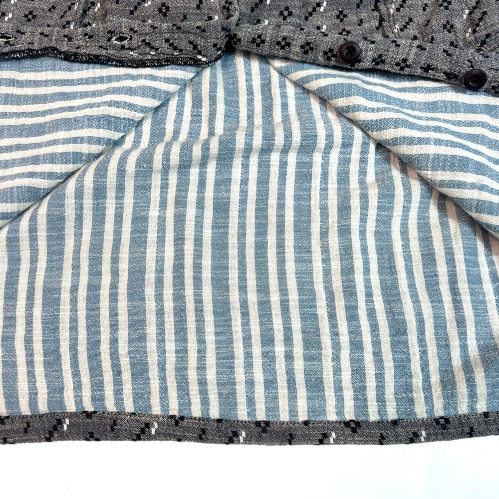 Ace & Jig Button-up V-neck Woven Dress Size Large - Picture 9 of 11